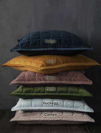 MM Linen - Meeka Eurocases - Pesto